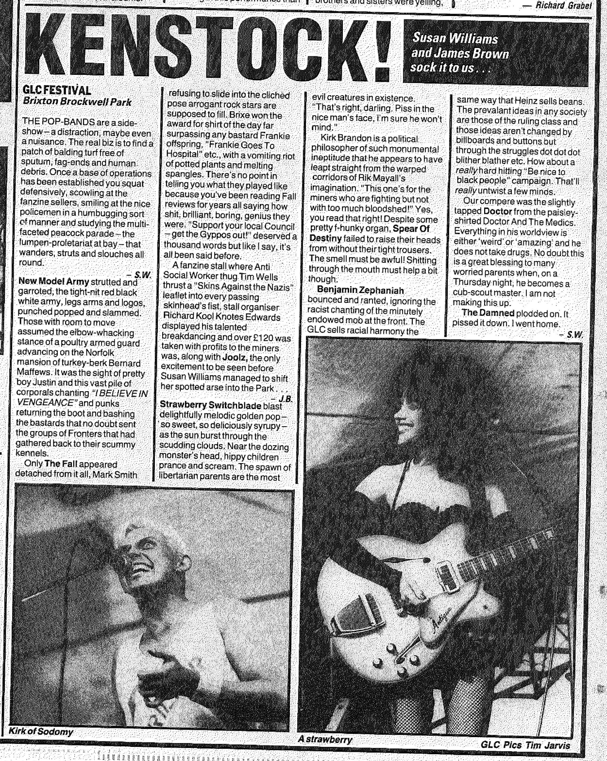 NME, 18th August, 1984 NME, 18th August, 1984